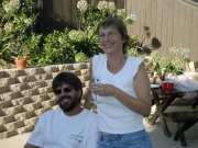 Scott and Janine 825.jpg: 2003/08/16 - Tom and Maria's House Warming - Oceanside - 2003